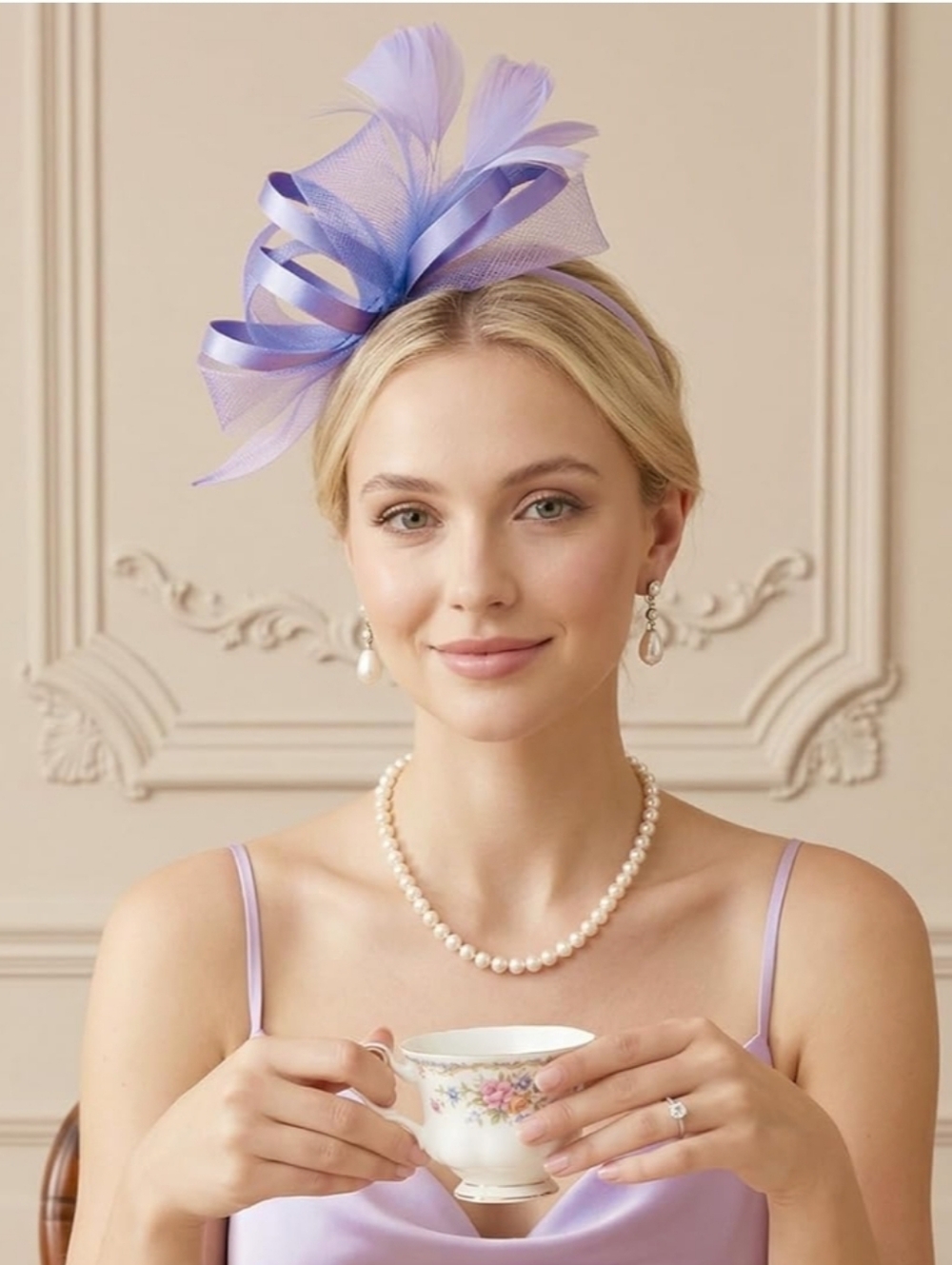 NEW! Lavendar Fascinator Hat